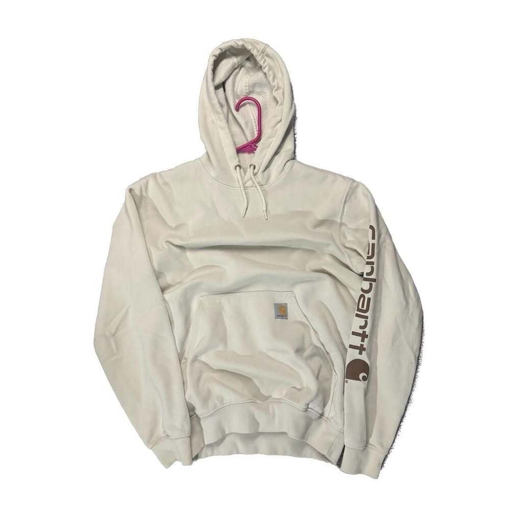 Carhartt Loose Fit Hoodie Sweatshirt White Size S